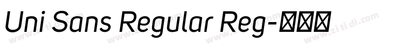 Uni Sans Regular Reg字体转换 Uni Sans Regular Reg字体转换